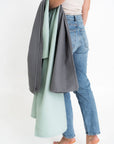 Organic Waffle Cotton Towel - Sage Green