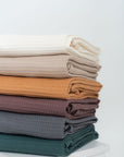 Secure Fit Cotton Hair Towel with Button Closure