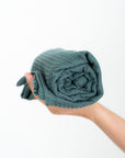 Organic Waffle Cotton Towel - Plum