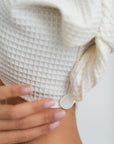 Secure Fit Cotton Hair Towel with Button Closure
