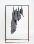 Organic Waffle Cotton Towel - Gray
