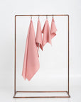 Organic Waffle Cotton Towel - Peach