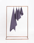 Organic Waffle Cotton Towel - Purple