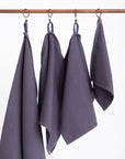 Organic Waffle Cotton Towel - Purple
