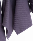 Organic Waffle Cotton Towel in Purple