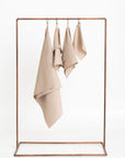 Organic Waffle Cotton Towel - Beige