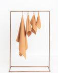 Organic Waffle Cotton Towel - Caramel