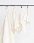 Organic Waffle Cotton Towel - Cream