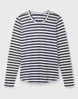 Long Sleeve Striped Linen T-shirt