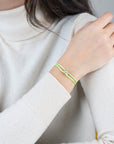 Mini Silver Soho Diamond Cord Bracelet