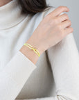 Mini Golden Soho Diamond Cord Bracelet