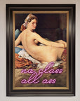 No Class All Ass Framed Print, premium stylish wall art, trending best-selling decor by Zestio at brixbailey.com