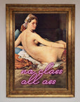 Luxury No Class All Ass Framed Print, Premium Wall Art, Stylish Home Decor by Zestio at brixbailey.com