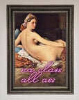 Luxury no class all ass framed print, premium stylish wall art decor by Zestio at brixbailey.com