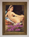 Luxury No Class All Ass Framed Print, Premium Stylish Wall Art Decor by Zestio at brixbailey.com
