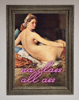 Luxury No Class All Ass Framed Print, Premium Wall Art Decor, Stylish Trendy Poster by Zestio at brixbailey.com