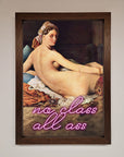 Luxury No Class All Ass framed print, premium stylish wall art decor by Zestio at brixbailey.com