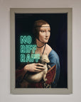 No Riff Raff Framed Print, stylish and sophisticated wall art, premium statement piece for home decor, luxury framed print by Zestio at brixbailey.com