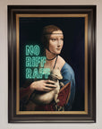 No Riff Raff Framed Print, stylish and sophisticated statement art, luxury wall decor, premium framed artwork, best-selling home accent by Zestio at brixbailey.com