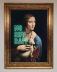 No Riff Raff framed print, stylish and sophisticated statement art, premium wall decor for modern and classic interiors by Zestio at brixbailey.com