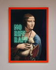 No Riff Raff Framed Print, luxury stylish statement art, premium bold wall decor, handcrafted elegant home accent, best-selling modern classic framed artwork by Zestio at brixbailey.com