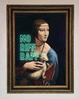 No Riff Raff Framed Print, stylish and sophisticated wall art, luxury statement piece for home decor, premium quality framed print by Zestio at brixbailey.com