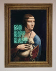 No Riff Raff Framed Print, stylish and sophisticated luxury wall art, premium statement piece for modern home decor by Zestio at brixbailey.com