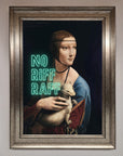 No Riff Raff Framed Print, premium stylish statement art, luxury home decor, best-selling wall art, elegant modern classic framed print by Zestio at brixbailey.com