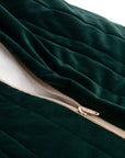 Luxury Essaouira Jungle Green Velvet Beanbag, premium eco-velvet, removable cover, stylish kids seating, best-selling comfort by Ella James at brixbailey.com
