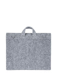 Grey Minimalist Laptop Briefcase