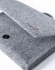 Grey Minimalist Laptop Briefcase
