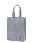 Grey Felt Tote Bag with Laptop Pocket