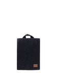 Mini Backpack in Black with Recycled Fabric