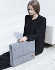 Grey Briefcase for Everyday Professional Style