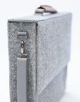 Grey Briefcase for Everyday Professional Style