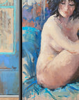 Nude II Framed Canvas Print
