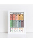 Number bonds black Print - muted