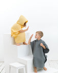 Waffle Fabric Kids Poncho
