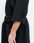 Waffle Fabric Robe for Men