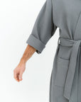 Waffle Fabric Robe for Men