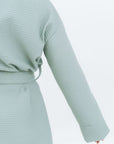 Waffle Fabric Robe for Women
