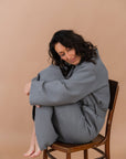 Waffle Fabric Robe for Women