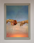 Luxury Nutella Of Creation framed poster, stylish vibrant art print for home decor, premium handcrafted masterpiece by Zestio at brixbailey.com