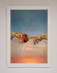 Nutella Of Creation Framed Poster, luxury vibrant art print, stylish home decor, best-selling masterpiece for Nutella lovers by Zestio at brixbailey.com