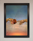 Nutella Of Creation Framed Poster, luxury vibrant art print, stylish home decor, best-selling masterpiece for Nutella lovers by Zestio at brixbailey.com