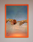 Nutella Of Creation premium framed poster, luxury art print for home decor, stylish and vibrant masterpiece by Zestio at brixbailey.com