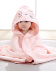 Soft Square Baby Bath Towel - Polyester/Cotton Blend for 0-12 Months - Model FW01 by Baby Lamby at brixbailey.com