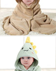 Square Baby Bath Towel - Soft Polyester/Cotton Blend for 0-12 Months - Model FW01 by Baby Lamby at brixbailey.com