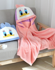 Soft Square Baby Bath Towel - Polyester & Cotton Blend for 0-12 Months - Model FW01 by Baby Lamby at brixbailey.com