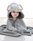 Soft Square Baby Bath Towel - Polyester/Cotton Blend for 0-12 Months - Model FW01 by Baby Lamby at brixbailey.com